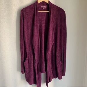 Barefoot Dreams Wine Colored Cardigan Size XXS/XS